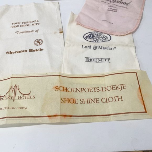 5 Vintge Hotel Shoe Mitts Mercury Raphael Lord & Mayfair Sheraton Caswell Massey - Picture 4 of 7